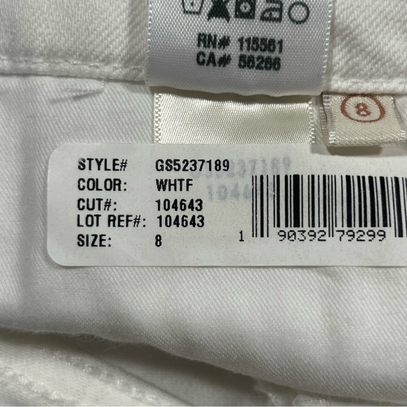 JEN 7 by 7 For All Mankind White Bermuda Shorts 8 - Picture 7 of 15